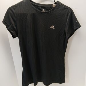 Adidas Climalite Womens Short Sleeve Black T Shirt Size Medium
